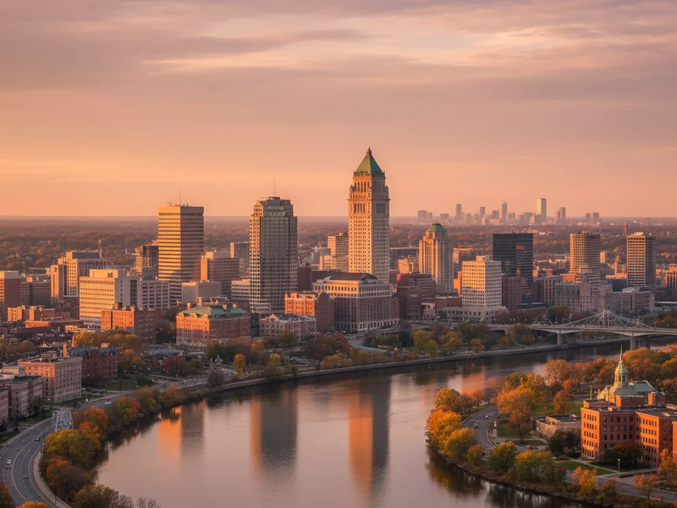 Hartford-New Haven cityscape
